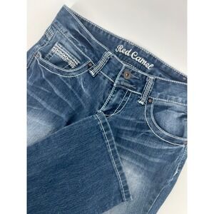 Red Camel Womens Size 3 Boot Cut Jeans Blue Wash Stitched Pockets